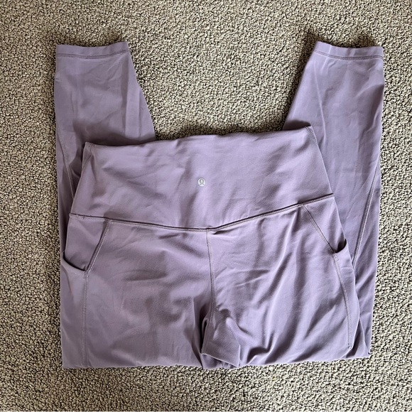 Lululemon Align High-Rise Pant with Pockets - 25" Inseam - Purple Ash Size 14 - Picture 4 of 9